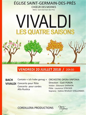 Affiche de Vivaldi Les quatre saisons - Mozart Une petite musique de nuit