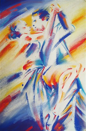 Affiche de Couleur tango | Performance piano peinture