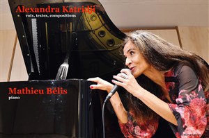 Affiche de Alexandra Katridji en concert piano-voix avec Mathieu Bélis au piano