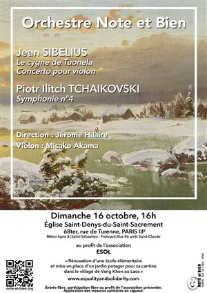 Affiche de Concert Note et Bien