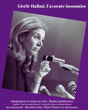 Affiche de Gisèle Halimi, l'avocate insoumise