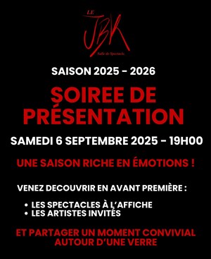 Affiche de Soirée de présentation JBK | Saison 2025/2026