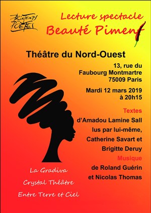 Affiche de Beauté Piment, poèmes d'Amadou Lamine Sall