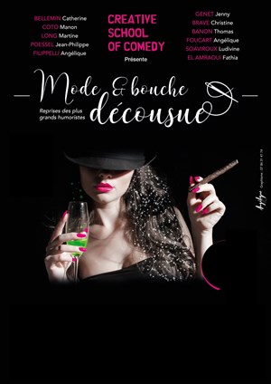 Affiche de Mode et bouche décousue