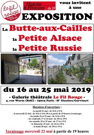 Affiche de La Butte-aux-Cailles, Petite Alsace, Petite Russie