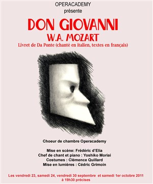 Affiche de Don Giovanni de Mozart