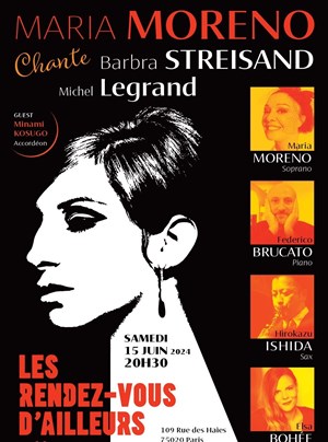 Affiche de Maria Moreno chante Streisand + Legrand