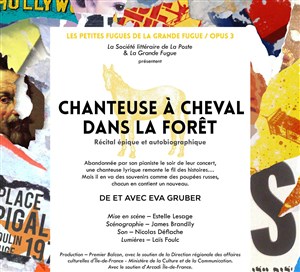 Affiche de Chanteuse à cheval dans la forêt