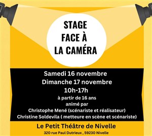 Affiche de Stage face à la caméra