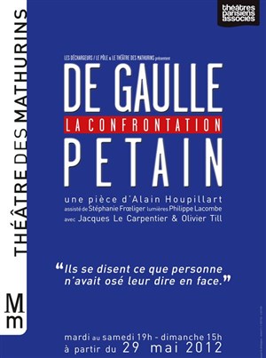 Affiche de De Gaulle-Pétain, la confrontation