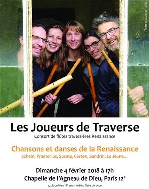 Affiche de Les joueurs de Traverse | Consort de flûtes traversières Renaissance