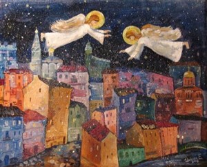 Affiche de Theatre traditionnel russe de noel