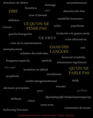 Affiche de Dire ce qu'on ne pense pas dans des langues qu'on ne parle pas