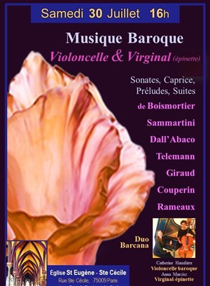 Affiche de Duo Barcana : Violoncelle & Virginal-épinette
