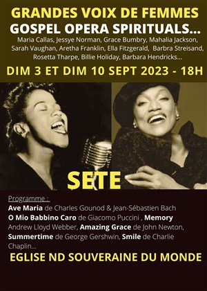 Affiche de Hommage aux grandes voix de femmes