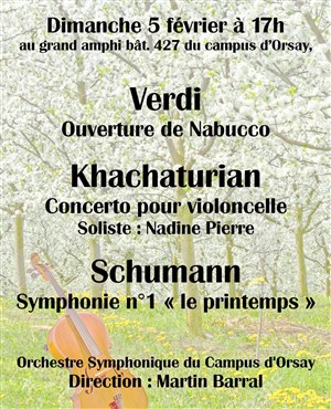 Affiche de Schumann, Khatchatourian et Verdi