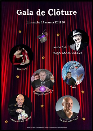 Affiche de Gala de clôture 3ème Festival des Stars de la Magie et des Etoiles du Cirque
