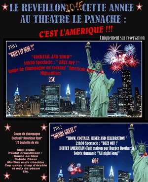 Affiche de Spécial réveillon USA: spectacle / buffet / cocktail / fiesta