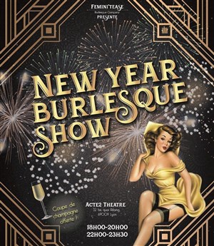 Affiche de Réveillon du jour de l'an | New Year Burlesque Show