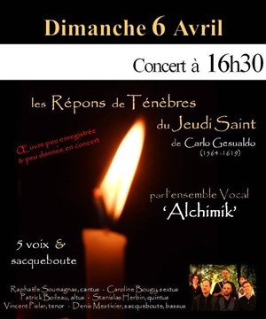 Affiche de Les Répons de Ténèbres du Jeudi Saint de Carlo Gesualdo