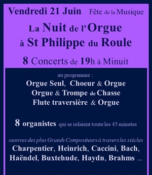Affiche de La nuit de l'orgue