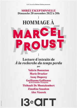 Affiche de Hommage à Marcel Proust