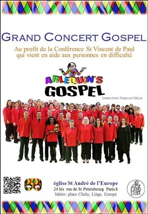 Affiche de Grand Concert Gospel Caritatif