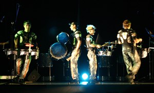 Affiche de Blade Drummer, le nouveau spectacle des Percus Galactiques