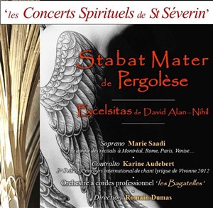 Affiche de Stabat mater de Pergolèse & Excelsitas de David Alan-Nihil
