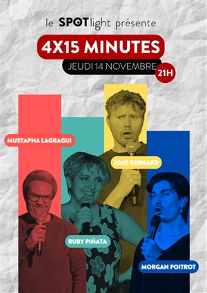 Affiche de 4x15 : Jojo Bernard, Ruby Piñata, Morgan Poitrot, Mustapha Lagragui