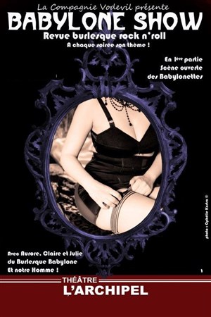 Affiche de Burlesque Babylone | Revue Burlesque Rock n'roll