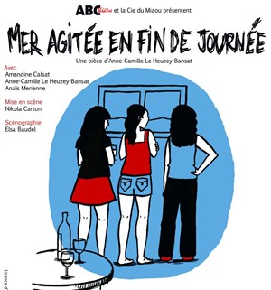 Affiche de Mer agitée en fin de journée