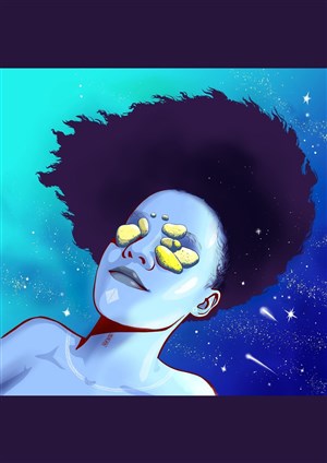 Affiche de Monika Kabasele : Grecofuturisme