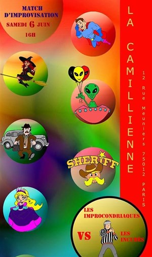 Affiche de Match d'Impro Les Improcondriaques vs Les Incubés