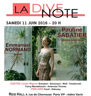 Affiche de Récital de Pauline Sabatier