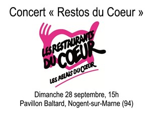 Affiche de Concert au profit des Restaurants du Coeur du Val de Marne