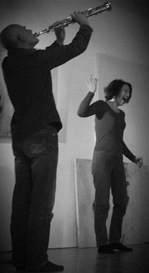 Affiche de Concert Elisabeth Bartin et Michel Doneda