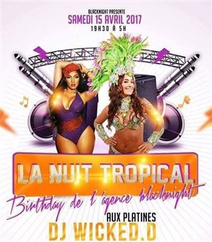 Affiche de Soirée La nuit tropicale
