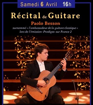Affiche de Récital de Guitare par Paolo Besson