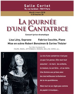 Affiche de La journée d'une cantatrice