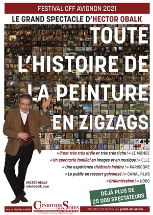 Affiche de Toute l'histoire de la peinture en zigzags | par Hector Obalk