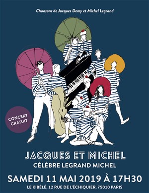Affiche de Jacques et Michel célèbre Legrand Michel