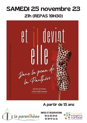 Affiche de Et il devint elle : Dans la peau de la panthère