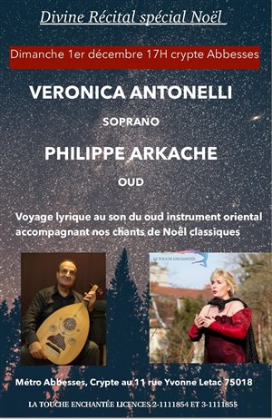Affiche de Divine Récital spécial Noel