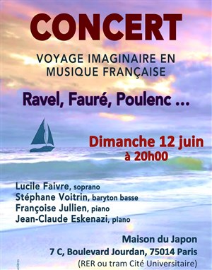 Affiche de Voyage imaginaire en musique Française
