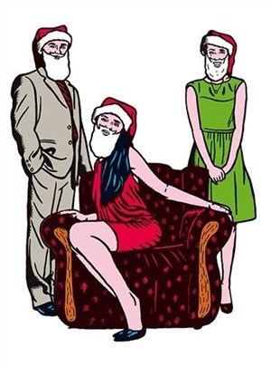 Affiche de Noël revient tous les ans