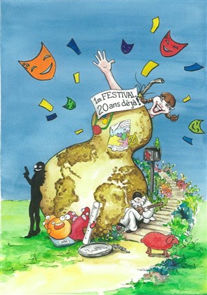 Affiche de 20ème Festival de théâtre populaire et d'improvisation