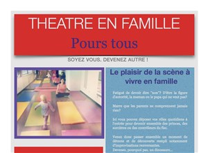 Affiche de Cours de théâtre en famille