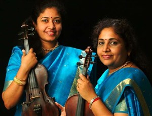 Affiche de Concert Violon carnatique (Inde du sud) par Dr M. Lalitha et Nandini,