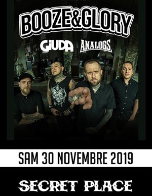 Affiche de Booze and Glory + Giuda + The Analogs
